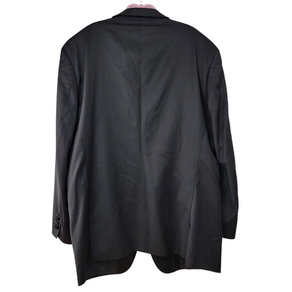 Mens LUXURY HUGO BOSS "HOUSTON/GLORIOUS" WOOL TUXEDO SUIT In BLACK 46R EX-CON - Picture 2 of 12
